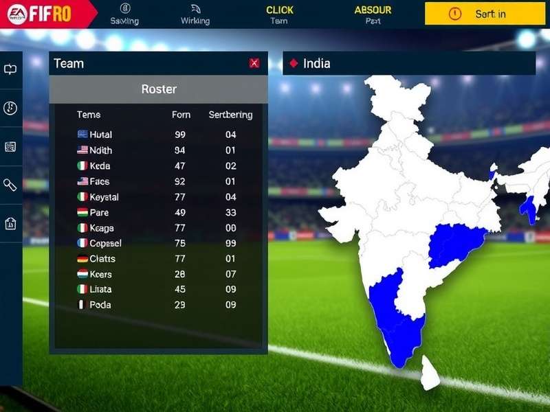 Kolkata Knights FIFA Pro India User Distribution Map